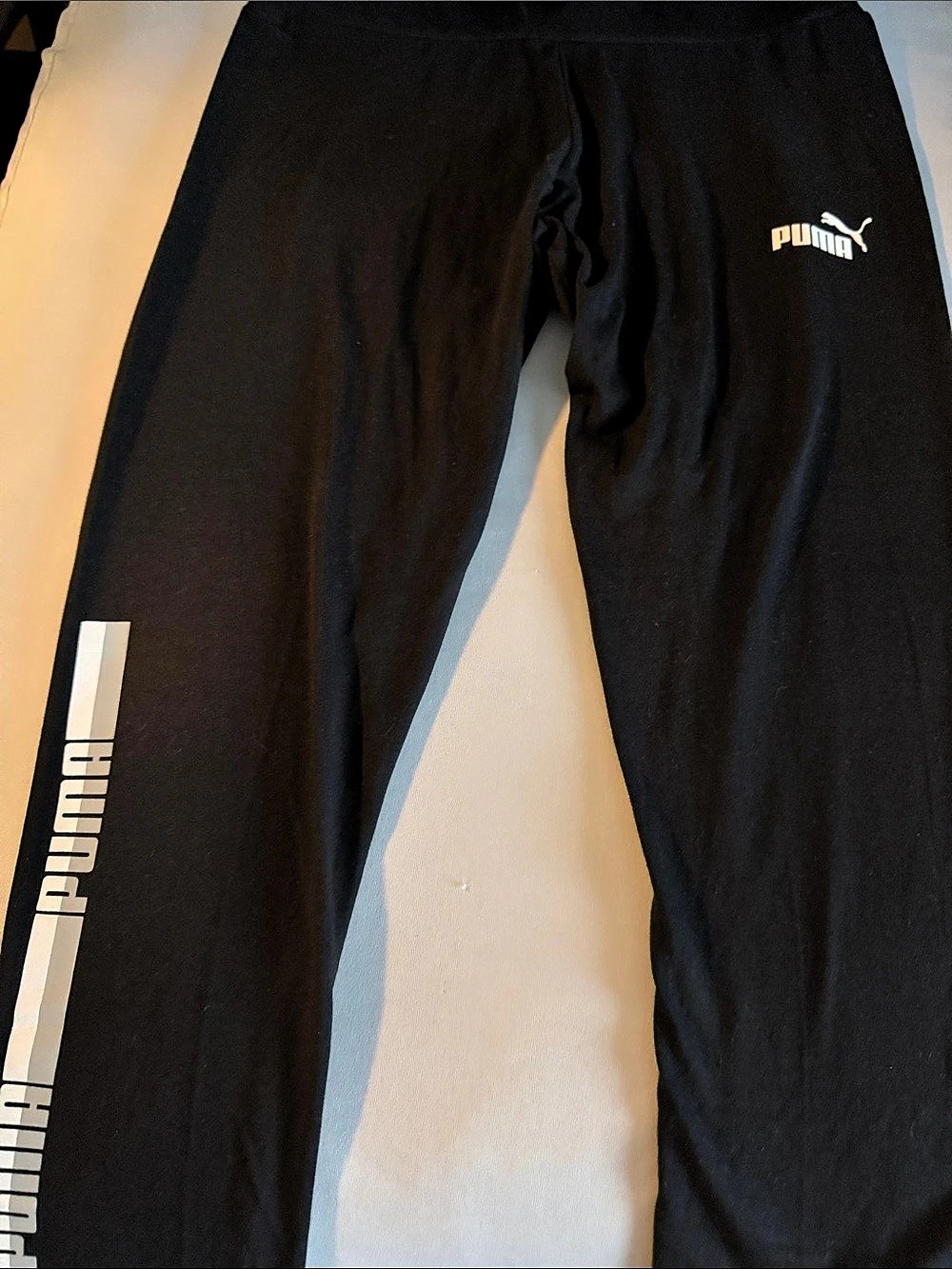 Puma Track Pants in Black & White Size XL